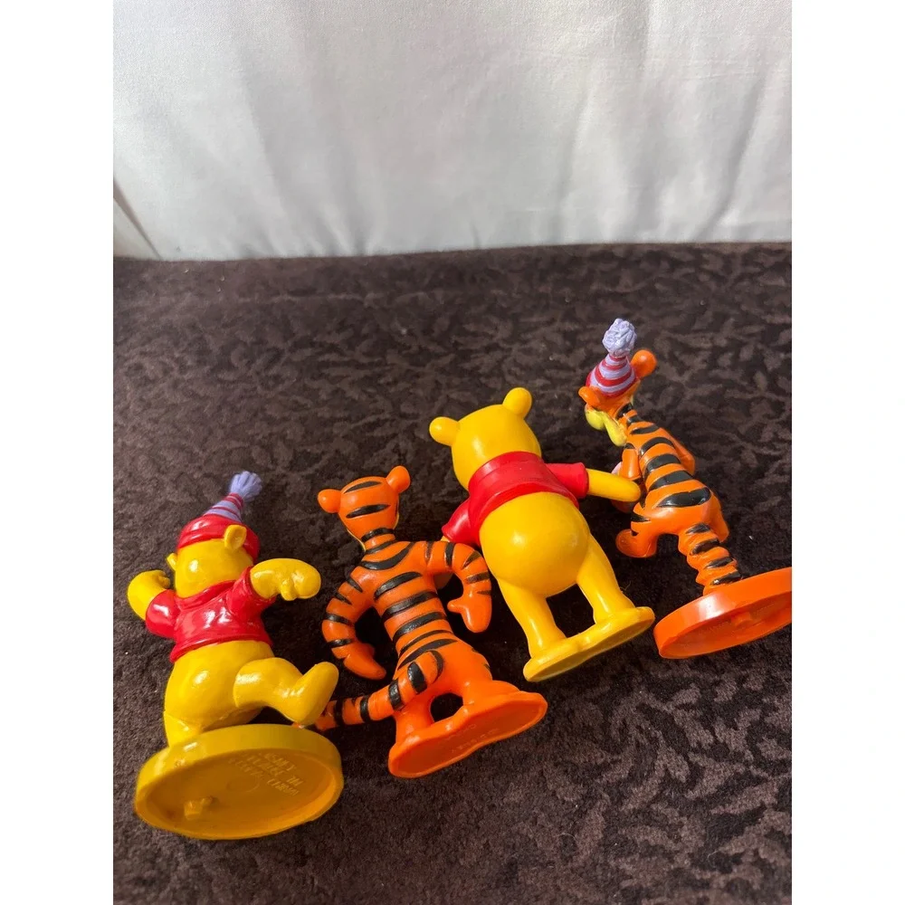 Disney Winnie‎ the Pooh Tigger Birthday Cake Topper Figures Applause DecoPac 4pc
